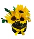 Box con girasoles y chocolates