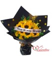 Ramo personalizado de girasoles