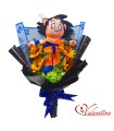 Ramo Goku con girasoles para caballero