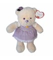 Peluche Osita con Vestido morado