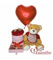 Box de Rosas con Peluche