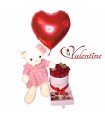 Box de Rosas con Peluche con vestido